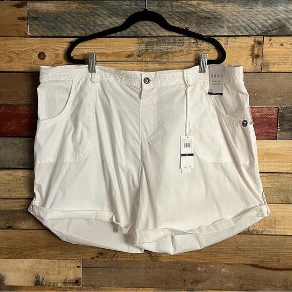 Dash White Shorts Size 2X‎ - Picture 1 of 12